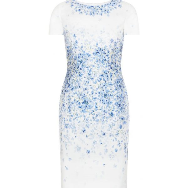 hobbs blue and white floral dress