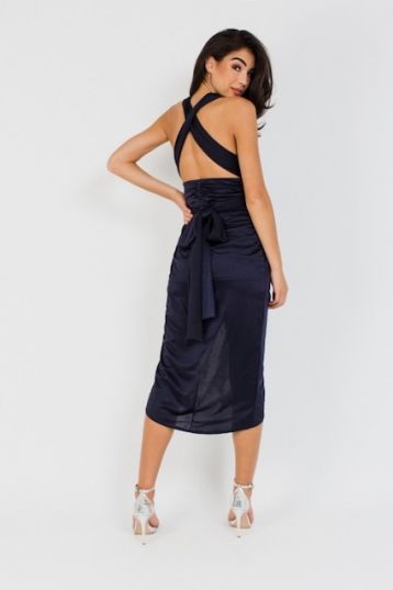 TFNC Multi Way Navy Midi Dress