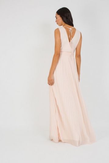 TFNC Stella Nude Bridesmaid Maxi Dress - Image 2