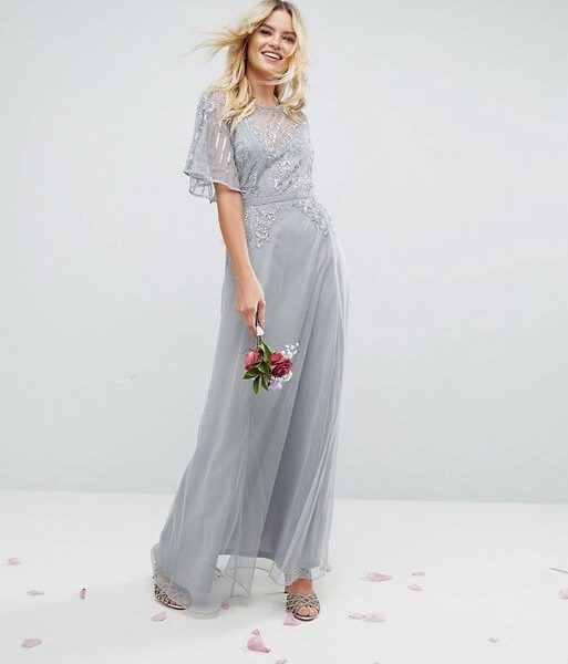 grey maxi dress uk