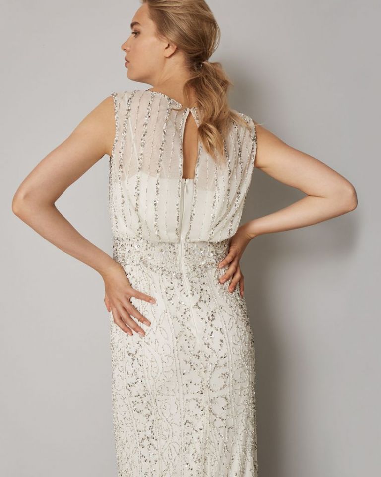 Phase Eight Hope Embellished Wedding Dress, Ivory - myonewedding.co.uk