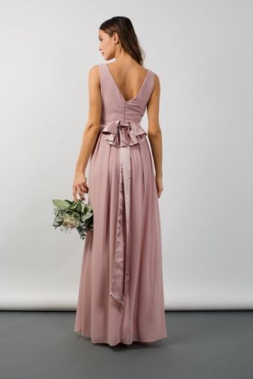 TFNC Kily Pale Mauve Maxi Dress Blush Pink