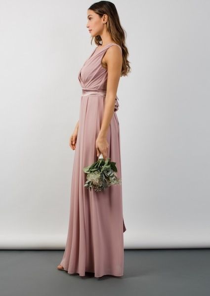 mauve dress maxi