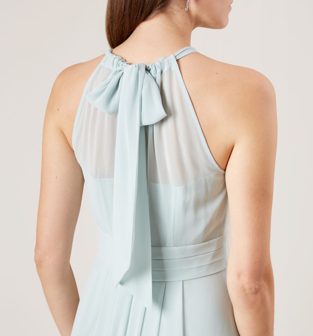 Hobbs Alexis Mint Bridesmaid Maxi Bow Dress 