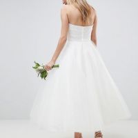 bandeau wedding dress
