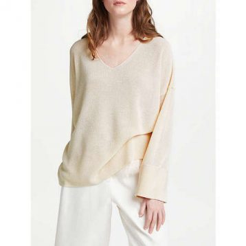 Modern Rarity V Neck Jumper Cream