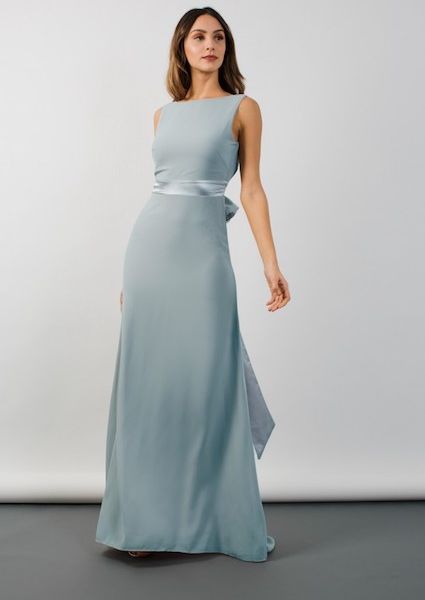 maxi gray dress