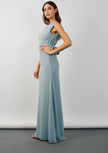 tfnc halannah blue grey maxi dress