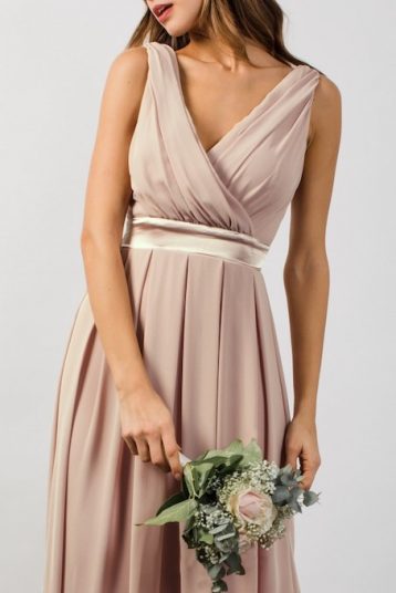 TFNC Kily Whisper Maxi Bridesmaid Dress Blush Pink