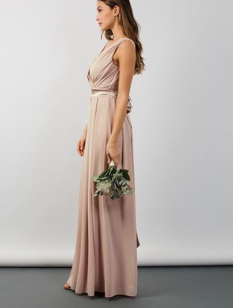 tfnc kily pale mauve maxi dress