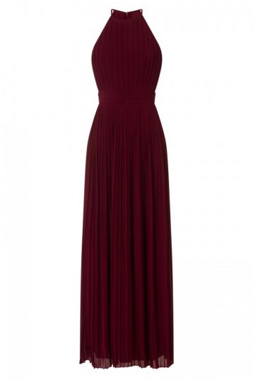 TFNC Serene Bridesmaid Maxi Dress Burgundy Red