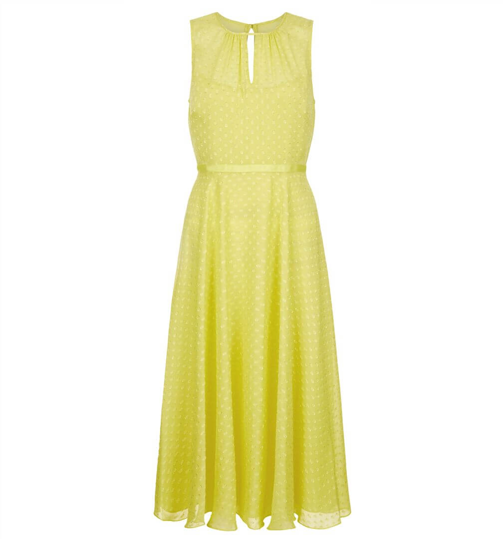 hobbs yellow dress