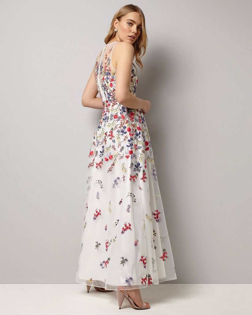 white embroidered dress uk