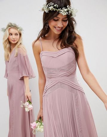 asos dusty pink dress