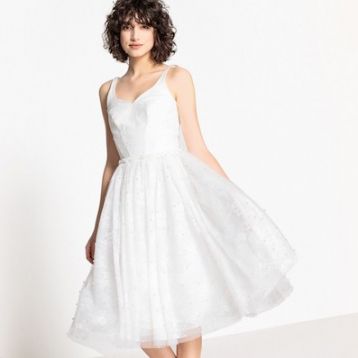 Mademoiselle Embellished Lace Wedding Dress Ivory