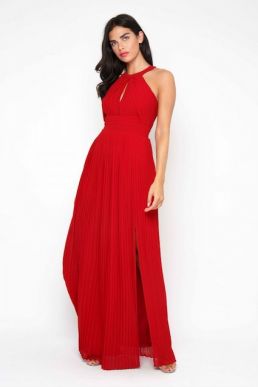 TFNC Prague Bridesmaid Maxi Dress Red