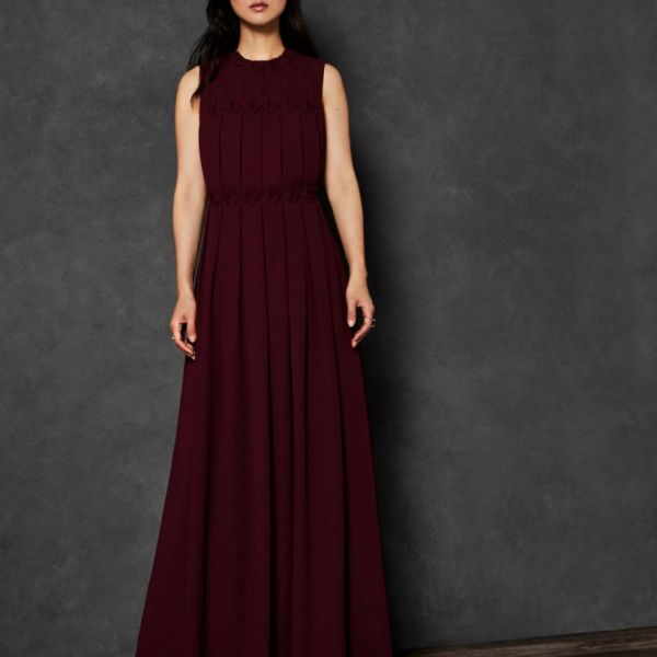 ted baker zadi dress maroon