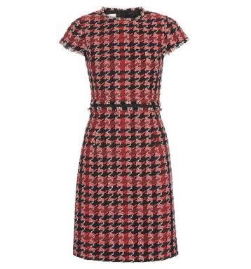 Hobbs Angeline Tweed Dress Red Multi