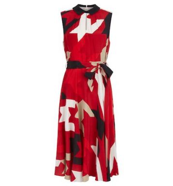 Hobbs Kelsie Print Dress Red Multi