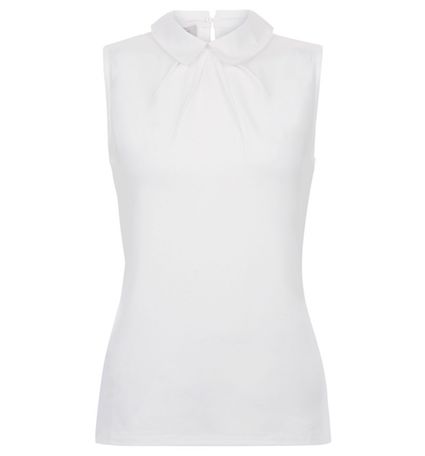 Hobbs Sleeveless Sasha Top, White 