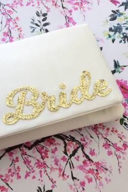 Emma Gordon Bride Wedding Day Bridal Clutch Ivory