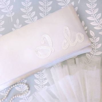 Emma Gordon I Do Wedding Day Bridal Clutch Ivory