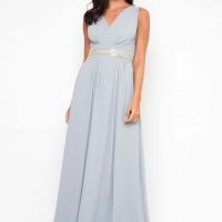 Tfnc prague blue grey best sale maxi dress