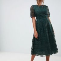 Asos design premium occasion lace midi dress hotsell