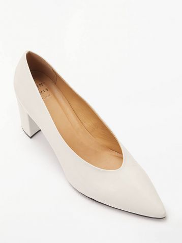 John Lewis & Partners Alannah Court Shoes White Leather