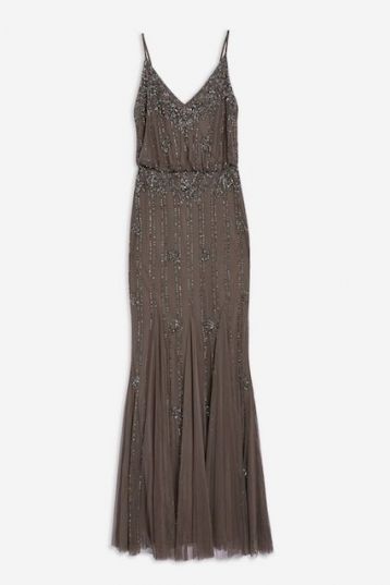 Lace & Beads Keeva Maxi Dress Khaki