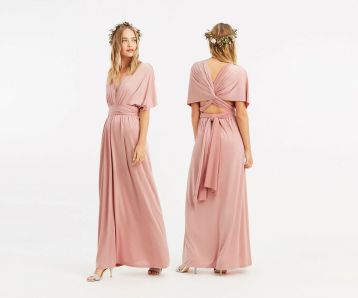 Oasis Annie Multiway Bridesmaid Maxi, Blush/Pink - Image 2