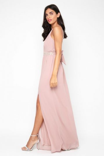 TFNC Maera Pale Mauve Max Bridesmaid Dress Pink Blush