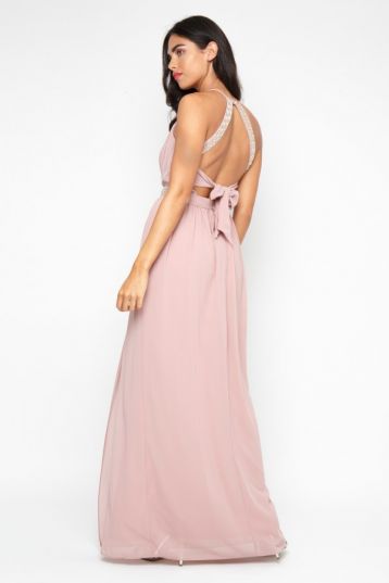 TFNC Maera Pale Mauve Max Bridesmaid Dress Pink Blush