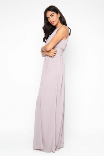 TFNC Martha Maxi Bridesmaid Dress Grey