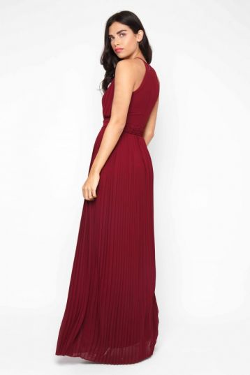 TFNC Serene Bridesmaid Wine Maxi Dress Burgundy