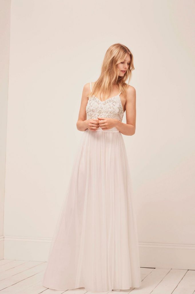 French connection cari maxi best sale bridal dress