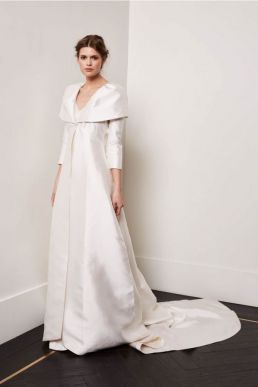 Amanda Wakeley Alberta Wedding Coat Ivory