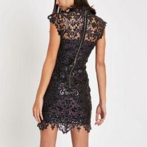 forever unique purple lace bodycon dress