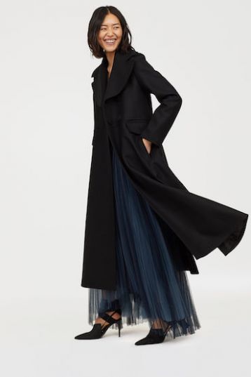 H&M Wool-blend coat Black