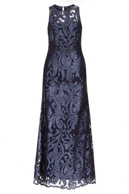 Hobbs Gabrielle Maxi Dress Navy Blue