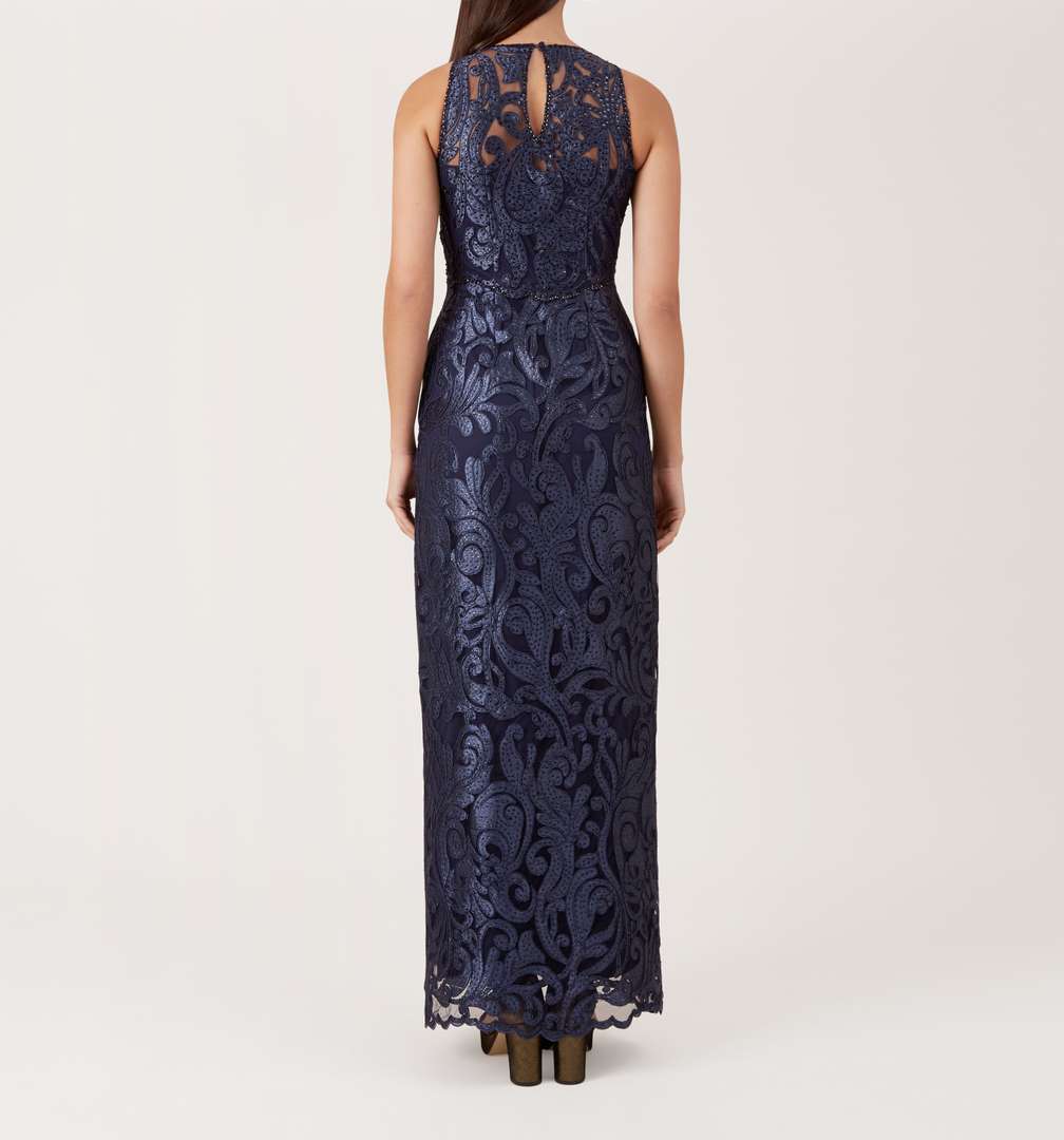 hobbs navy lace dress