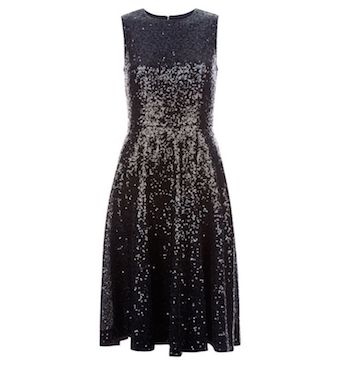 Hobbs Robin Sequin Dress Black