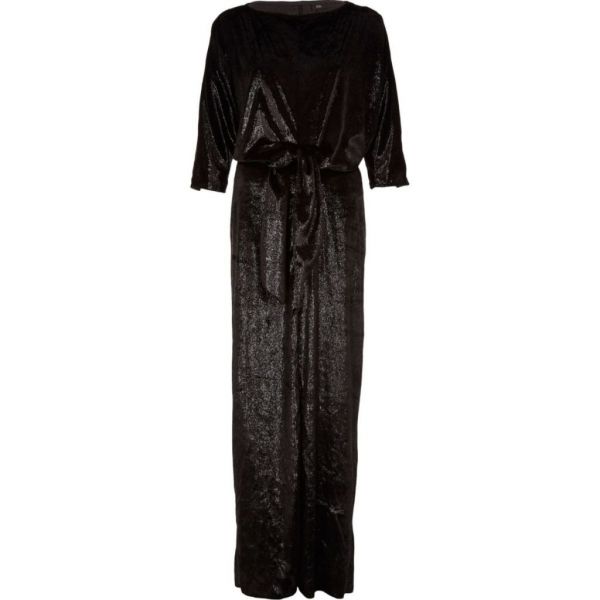 river island black maxi dress