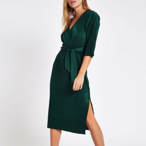 plisse dress river island