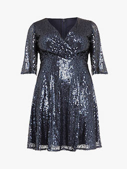 Studio 8 Maya Sequin Dress Blue