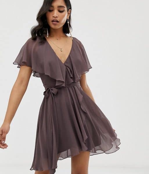 asos cape back dress