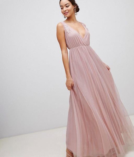 pink maxi dress uk