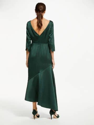 Boden Rebecca Satin Maxi Dress Chatsworth Green