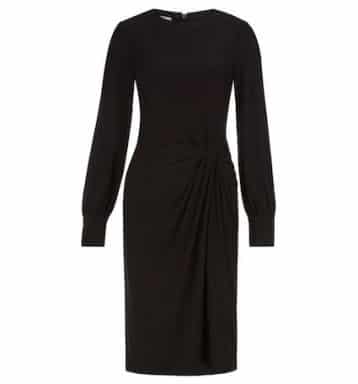 Hobbs Carys Shift Sleeve Dress Black