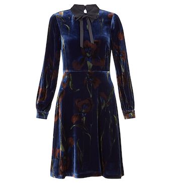 Hobbs eliora sales velvet dress